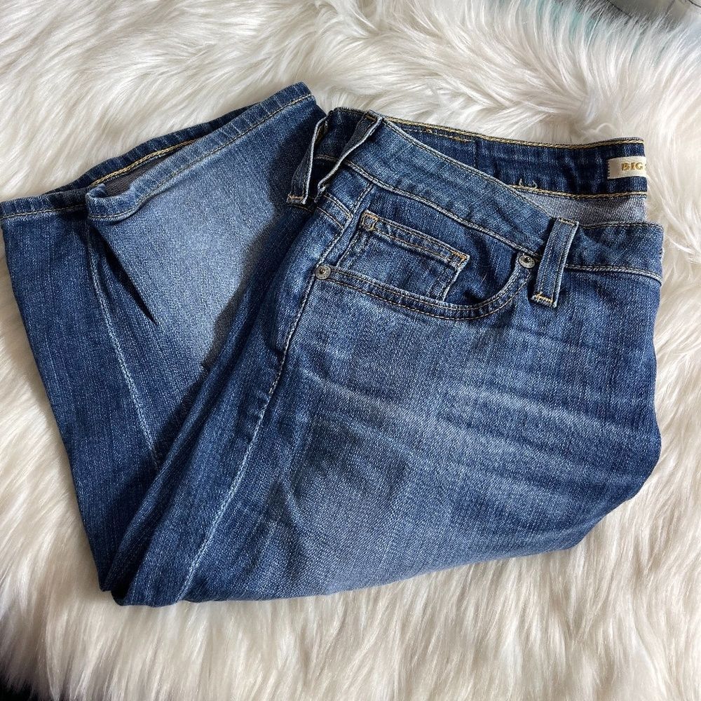 Big Star Maddie Dark Wash Bermuda Shorts‎ Sz 28